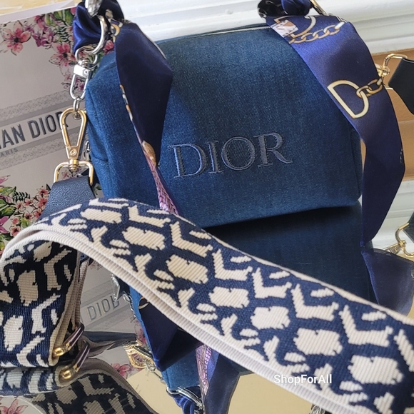 Dior Beauty Denim CB/ Shoulder Bag. NWOT. - Picture 12 of 12